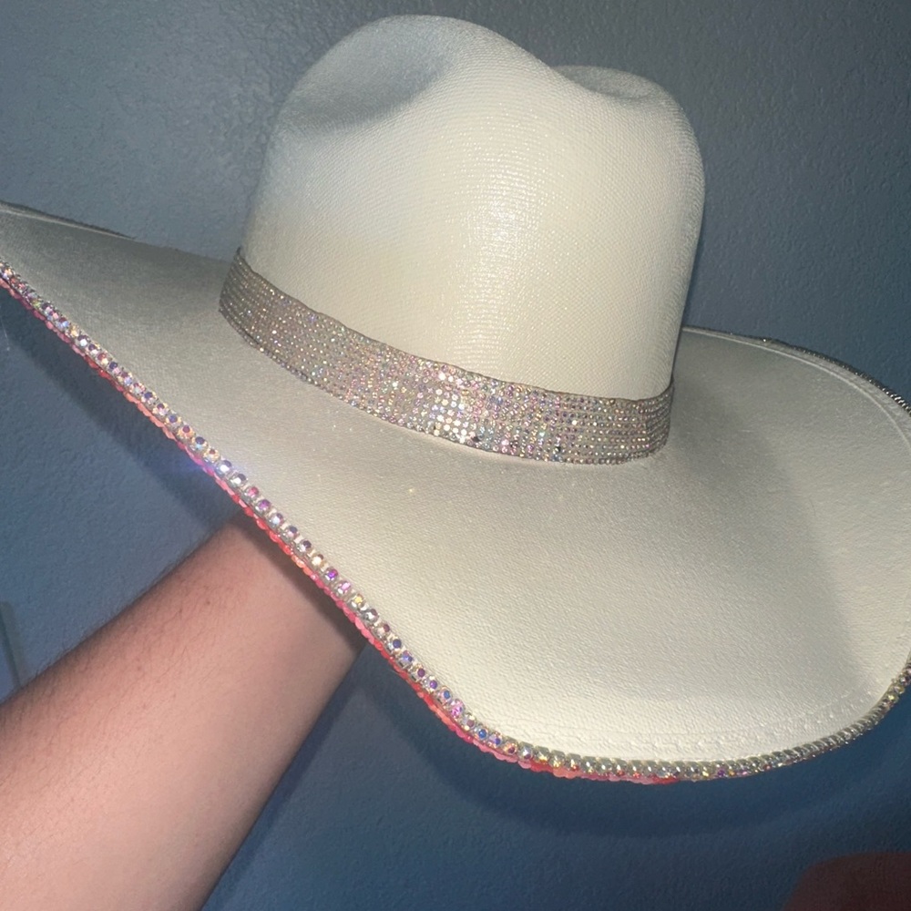 Cowboy Hat with Rhinestone Trim